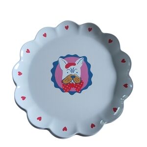 Set of 2 Target Pillowfort Plate Dog Design Bamboo & Melamine BPA Free 10.5"